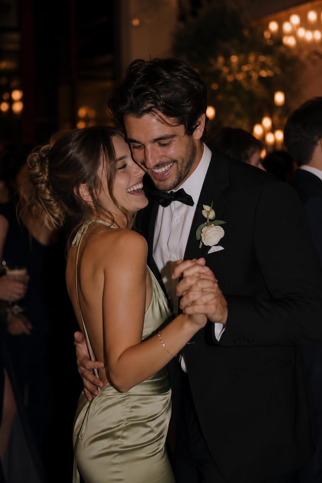 Casal na pista de dança